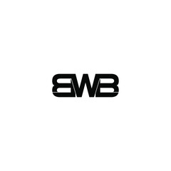 bwb letter original monogram logo design