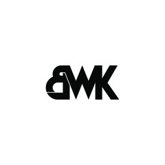 bwk letter original monogram logo design