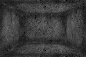 3d room vintage concrete, abstract background empty ruined room perspective wall floor corner