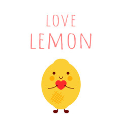 Happy valentines day. Lemon character. Love lemon. Characters send hearts and love. Characters send happiness.