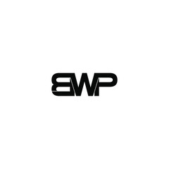 bwp letter original monogram logo design