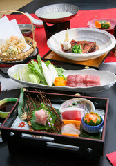会席　和　料理 刺身　鮪造り　調理　煮付　懐石　盛り付け　和食　日本新鮮　鮮魚　お刺身　JAPAN