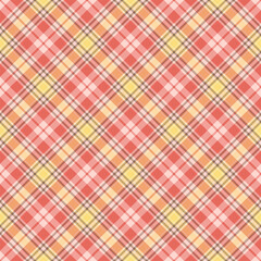 Plaid seamless pattern. Vector background of textile ornament. Flat fabric design.