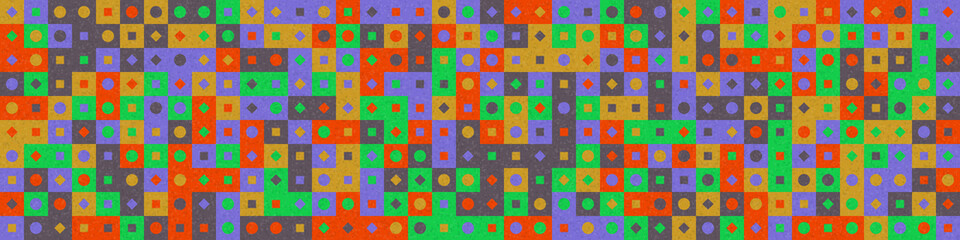 Abstract Geometric Pattern generative computational art illustration