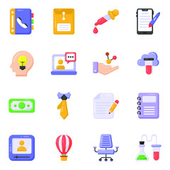
Pack of Learning and Education Flat Icons 
