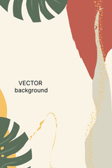 Design a trendy art foundation in a minimal style. Template for clothing, fill, cover, wallpaper, wrapping paper, decor. Vector illustration. Space for text.