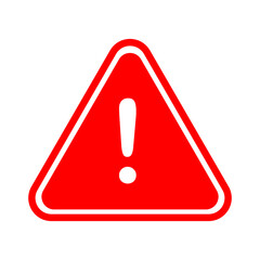 Exclamation mark inside the triangle to indicate alertness or caution vector illustration	