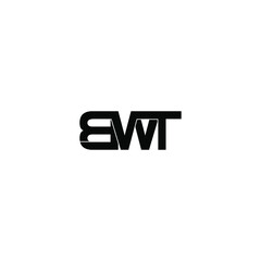bwt letter original monogram logo design