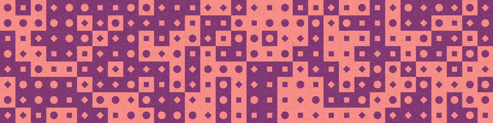 Abstract Geometric Pattern generative computational art illustration