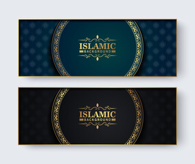 Elegant pattern style dark background
