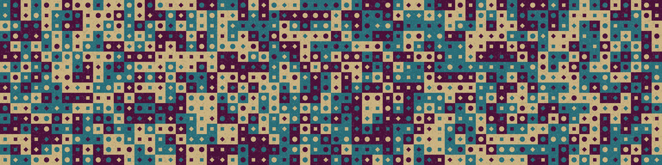 Abstract Geometric Pattern generative computational art illustration