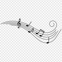 Music notes vector