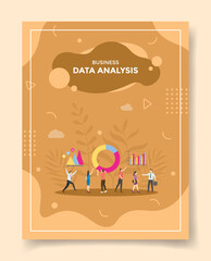 data analysis concept for template of banners, flyer, books cover, magazine