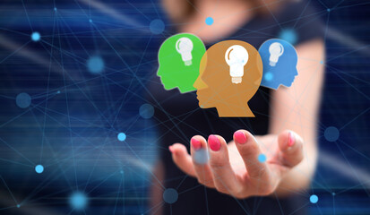 Concept of human brain ideas