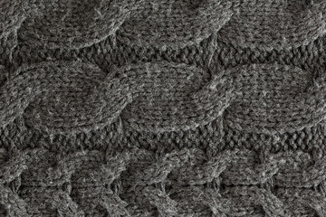 Knitted Wool Background.
