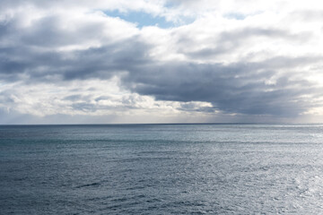 Obraz premium Beautiful winter view of picturesque Atlantic Ocean in Iceland.