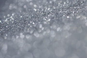 Silver glitter background