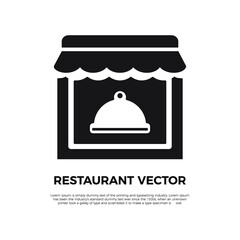 Restaurant signage vector design. Eps 10 vector illustration.