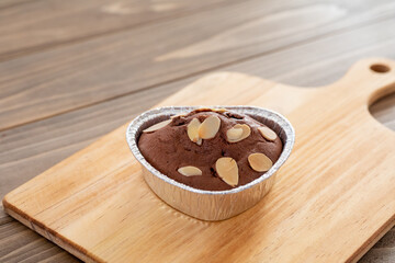 バレンタイン向け　ハート型のチョコレートマフィン