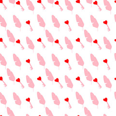 seamless pattern with hearts