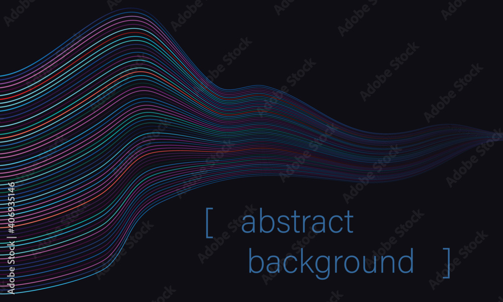 Aufkleber abstract background with color lines
