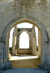 Ruines de l'abbaye des Châteliers sur l'île de Ré, France