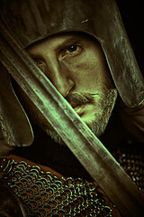 portrait of a knight