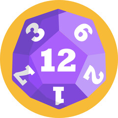 Dice Game Icon. Board Game Icon. Dice Illustration