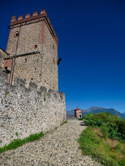 Fototapeta premium Pavone Castle, Pavove Canavese, Turin, Italy