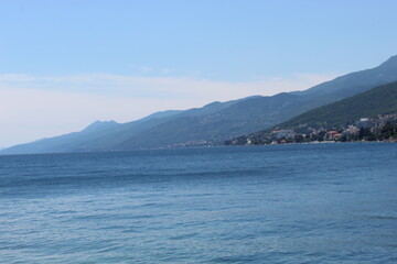 view of the sea and mountains