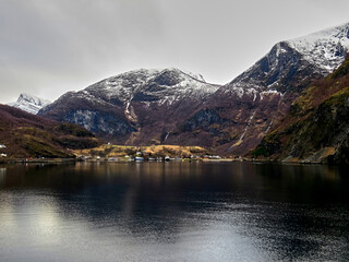 A beautiful view from the famous fjords of Norway