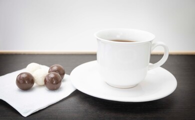 cup of coffee and chocolate