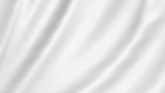 White the cloth flutters. Waves of canvas Background fabric.  