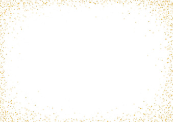 Gold Glitter Confetti Border Celebration Party Background