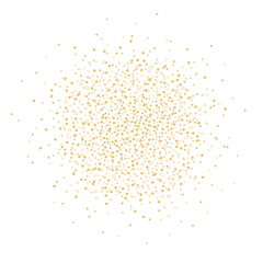 Gold Glitter Confetti Dots Abstract Circle Shape