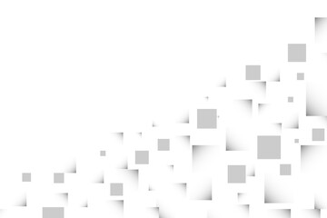 Obraz premium Abstract gray square in different size background. Design for web, leaflets. Vector illustration.