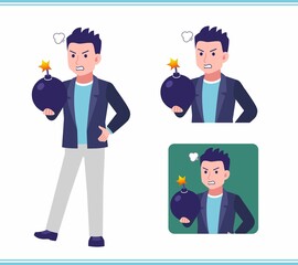 Young man in a jacket