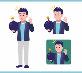 Young man in a jacket