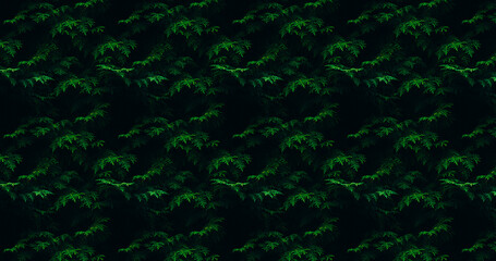 Green leaves on tree branches. Leaf pattern background