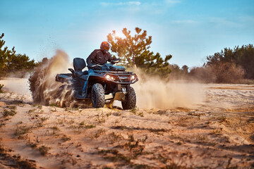 Cross-country quad bike race, extreme sports © 6okean