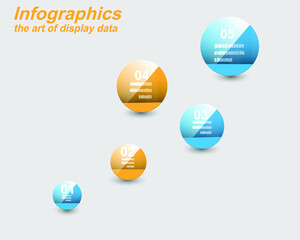 Statistics infographics, idea to display information ranked.
