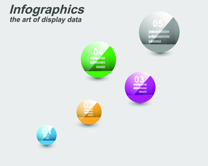 Statistics infographics, idea to display information ranked.