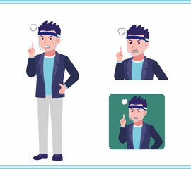 Young man in a jacket