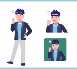 Young man in a jacket