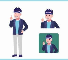 Young man in a jacket