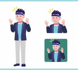 Young man in a jacket