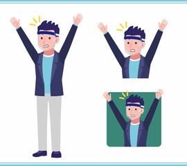 Young man in a jacket