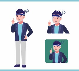 Young man in a jacket