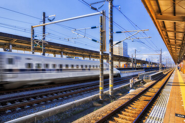 Fototapeta premium JP Shin fuji train blur