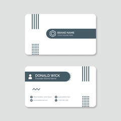 Clean business card design template